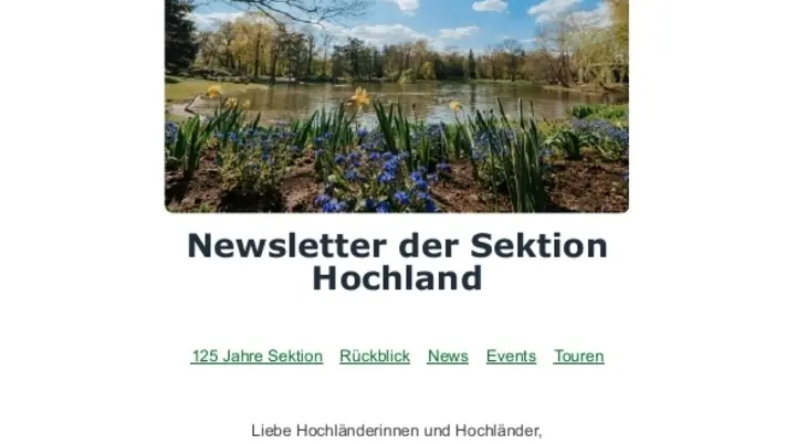 © Sektion Hochland