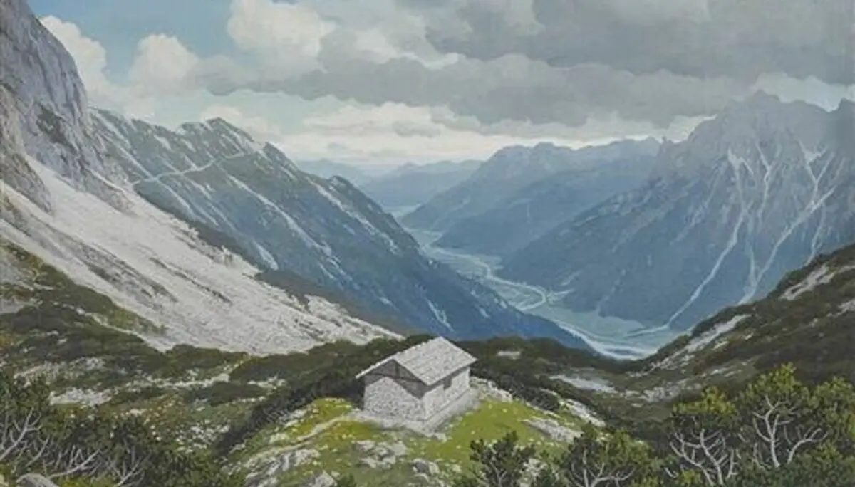 Die Arnspitzhütte | © Public Domain – Rudolf Reschreiter (†1939)