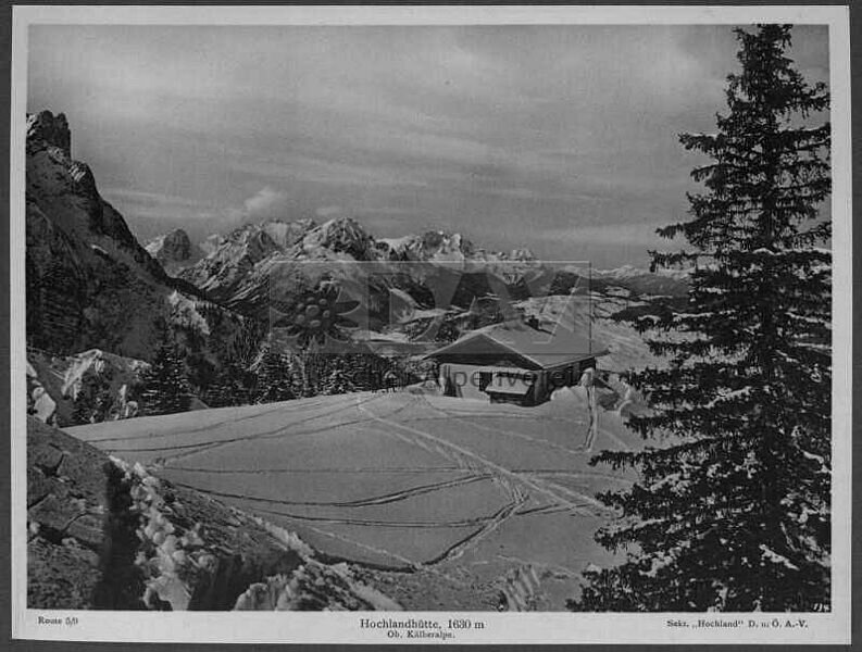 Die Hochlandhütte | © Historisches Alpenarchiv Die Hochlandhütte | © Historisches Alpenarchiv