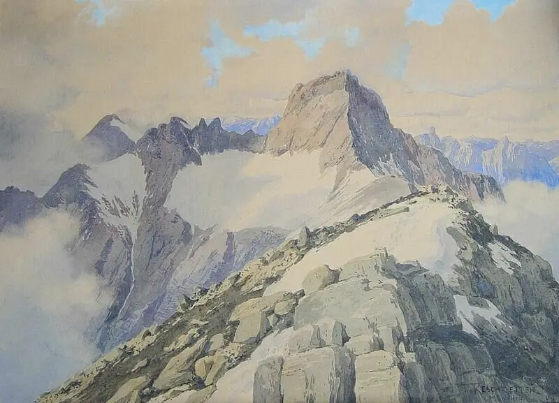 Die Parseierspitze  | © Public Domain – Rudolf Reschreiter (†1939)