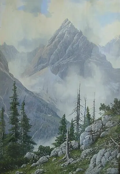 Die Tiefkarspitze  | © Public Domain – Rudolf Reschreiter (†1939)